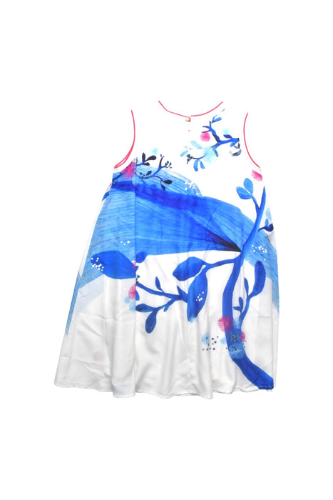 A Multicolour Sleeveless Dresses from Catimini in size 10Y for girl. (Back View)