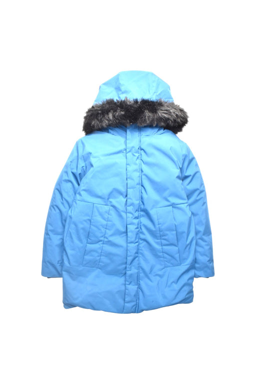 A Blue Puffer/Quilted Coats & Outerwear from Jacadi in size 12Y for boy. (Front View)