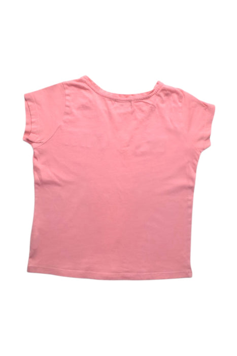 A Pink Short Sleeve T Shirts from Bonpoint in size 6T for girl. (Back View)