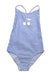 A Blue Swimsuits from Bonpoint in size 6T for girl. (Front View)
