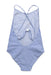 A Blue Swimsuits from Bonpoint in size 6T for girl. (Back View)