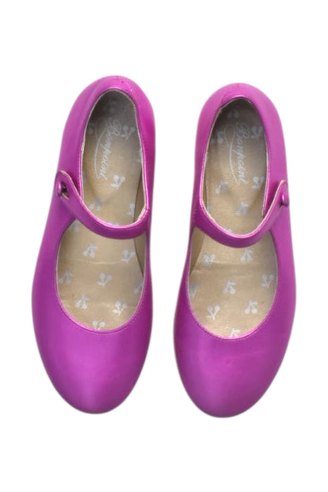 A Pink Flats from Bonpoint in size 7Y for girl. (Back View)