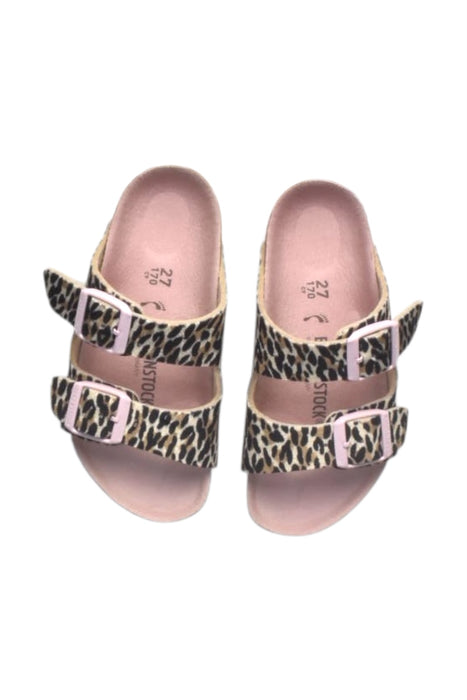 A Multicolour Sandals from Birkenstock in size 4T for girl. (Back View)