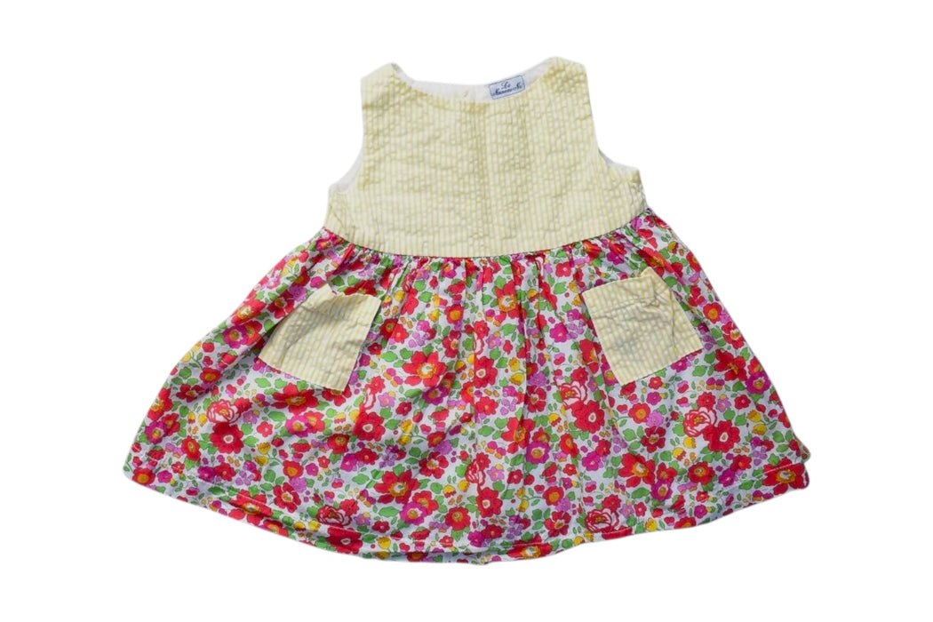 A Multicolour Sleeveless Dresses from Le Nouveau Ne in size 6-12M for girl. (Front View)