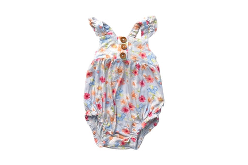 A Multicolour Sleeveless Rompers from Posh Peanut in size 3-6M for girl. (Front View)