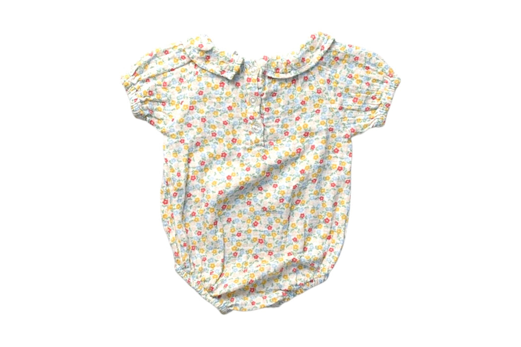 A Multicolour Short Sleeve Rompers from Seed in size 3-6M for girl. (Back View)
