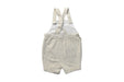 A Ivory Overall Shorts from Janie & Jack in size 6-12M for boy. (Back View)