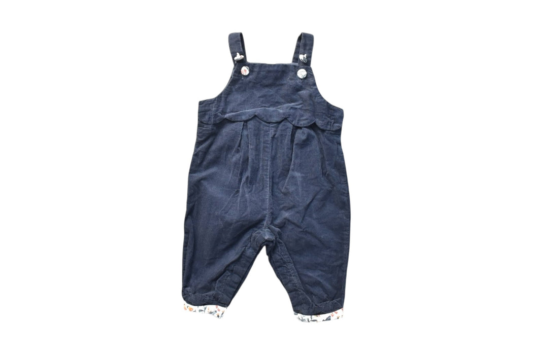 A Navy Long Overalls from Tahari in size 0-3M for girl. (Front View)