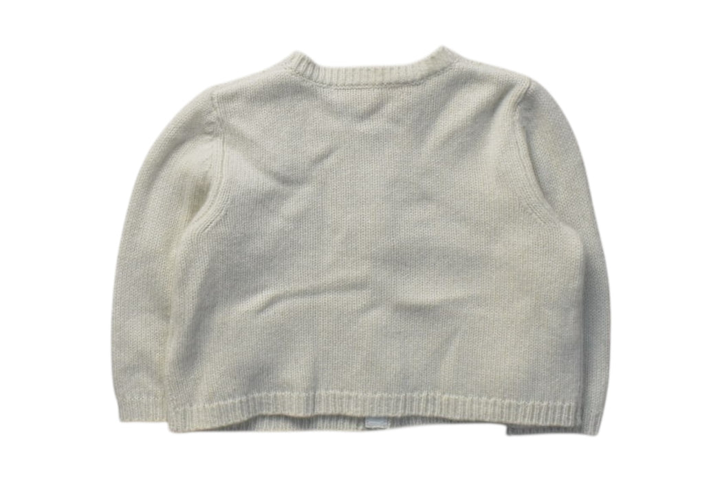 A White Cardigans from Bonpoint in size 6-12M for girl. (Back View)