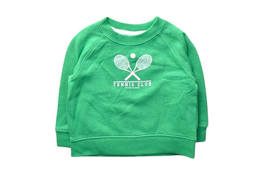 A Green Crewneck Sweatshirts from Janie & Jack in size 6-12M for boy. (Front View)