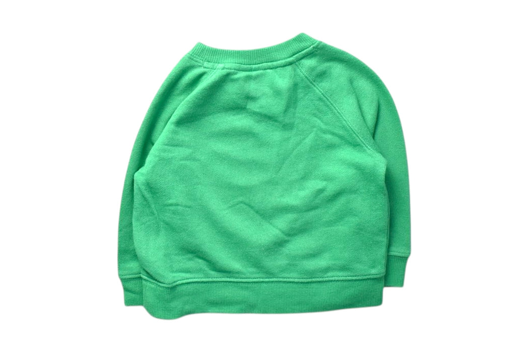A Green Crewneck Sweatshirts from Janie & Jack in size 6-12M for boy. (Back View)