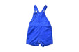 A Blue Overall Shorts from Petit Bateau in size 6-12M for boy. (Front View)