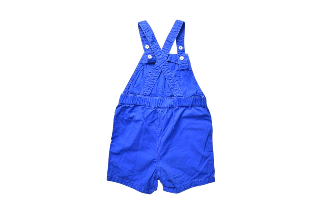 A Blue Overall Shorts from Petit Bateau in size 6-12M for boy. (Back View)