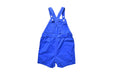 A Blue Overall Shorts from Petit Bateau in size 6-12M for boy. (Back View)
