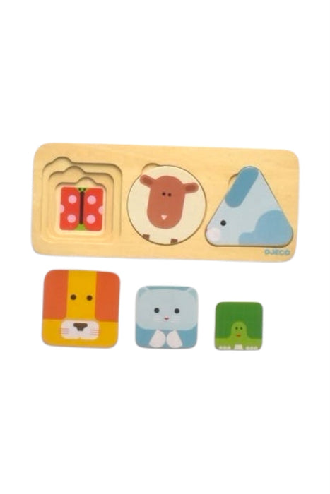 A Multicolour Board Games & Puzzles from Djeco in size 18-24M for girl. (Back View)