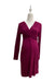 A Burgundy Long Sleeve Dresses from Mayarya in size Maternity-XS for maternity. (Front View)