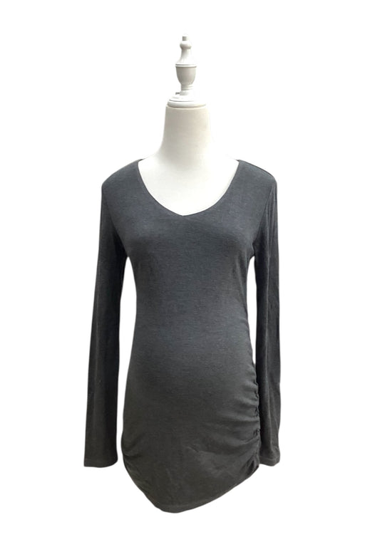 A Grey Long Sleeve Tops from Mayarya in size Maternity-S for maternity. (Front View)