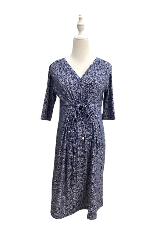 A Blue Long Sleeve Dresses from Mayarya in size Maternity-S for maternity. (Front View)