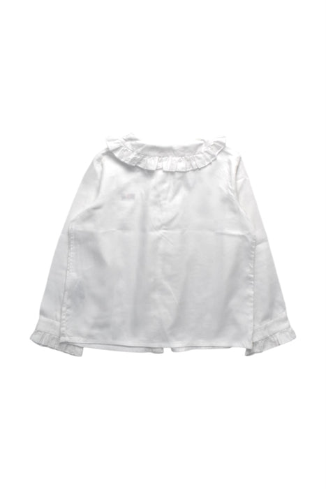 A White Long Sleeve Shirts from Bonpoint in size 4T for girl. (Back View)