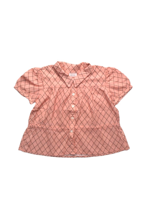 A Pink Short Sleeve Shirts from Morley in size 6T for girl. (Front View)