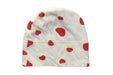 A White Beanies from Mori in size 0-3M for girl. (Front View)