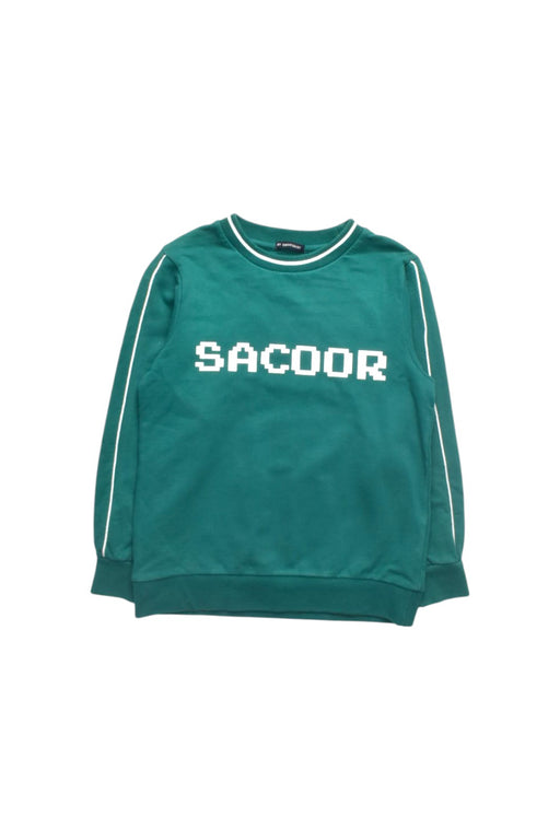 A Green Crewneck Sweatshirts from Sacoor in size 4T for boy. (Front View)