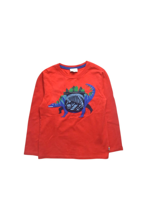 A Red Long Sleeve T Shirts from Paul Smith in size 4T for boy. (Front View)