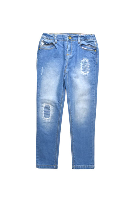 A Blue Jeans from Sacoor in size 6T for girl. (Front View)