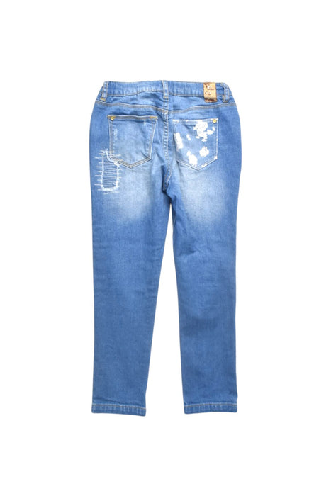 A Blue Jeans from Sacoor in size 6T for girl. (Back View)