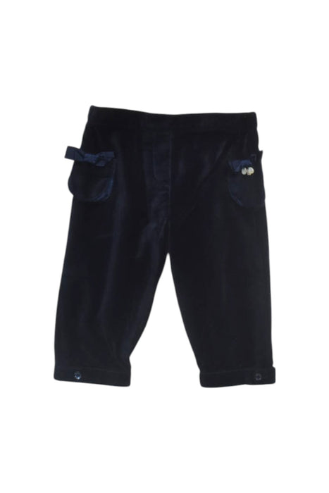 A Navy Casual Pants from Tartine et Chocolat in size 6-12M for girl. (Front View)