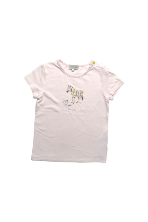 A Pink Short Sleeve T Shirts from Paul Smith in size 3T for girl. (Front View)