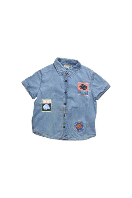 A Blue Short Sleeve Shirts from Kenzo in size 2T for boy. (Front View)