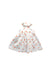 A White Sleeveless Dresses from Le Petit Society in size 0-3M for girl. (Front View)