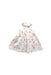 A White Sleeveless Dresses from Le Petit Society in size 0-3M for girl. (Front View)