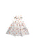 A White Sleeveless Dresses from Le Petit Society in size 0-3M for girl. (Back View)