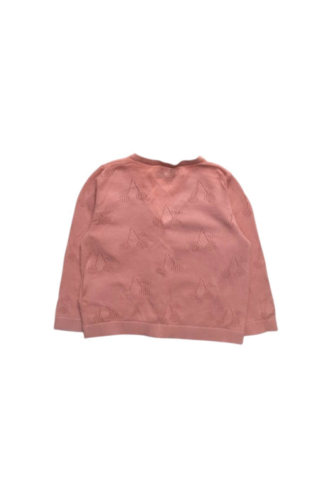 A Pink Cardigans from Bonpoint in size 6-12M for girl. (Back View)