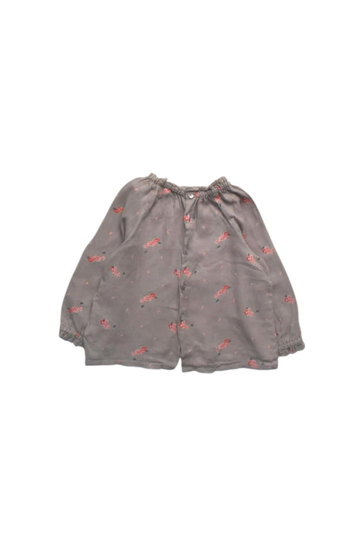 A Grey Long Sleeve Tops from Bonpoint in size 6-12M for girl. (Front View)