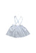 A Blue Overall Skirts from Sea Apple in size 6T for girl. (Front View)