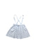 A Blue Overall Skirts from Sea Apple in size 6T for girl. (Back View)