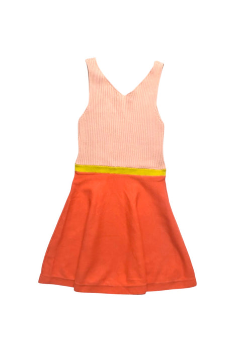 A Peach Sleeveless Dresses from Caramel in size 6T for girl. (Back View)