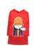 A Red Long Sleeve Dresses from Little Marc Jacobs in size 6T for girl. (Front View)