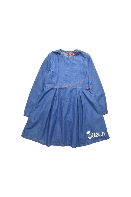 A Blue Long Sleeve Dresses from Oilily in size 4T for girl. (Front View)