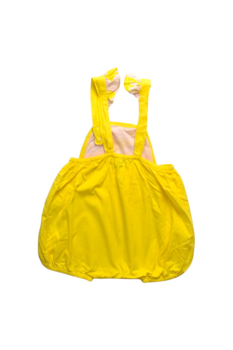 A Yellow Overall Shorts from Stella McCartney in size 6-12M for girl. (Back View)
