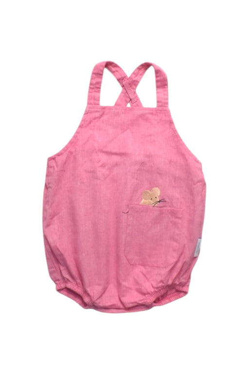 A Pink Overall Dresses from Sea Apple in size 3-6M for girl. (Front View)
