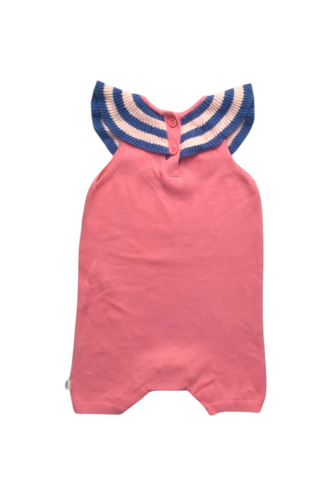 A Pink Sleeveless Rompers from The Bonnie Mob in size 3-6M for girl. (Back View)