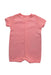 A Red Short Sleeve Rompers from Petit Bateau in size 12-18M for girl. (Back View)