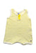 A Yellow Sleeveless Rompers from Petit Bateau in size 3-6M for girl. (Front View)