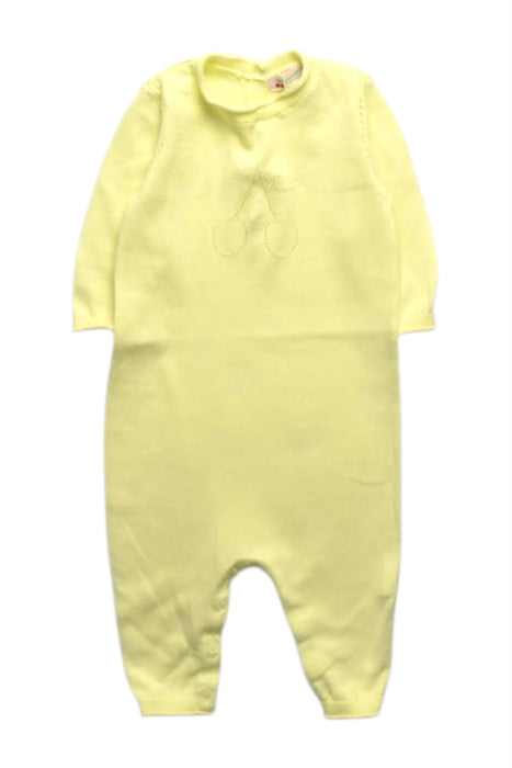 A Yellow Long Sleeve Rompers from Bonpoint in size 6-12M for girl. (Front View)