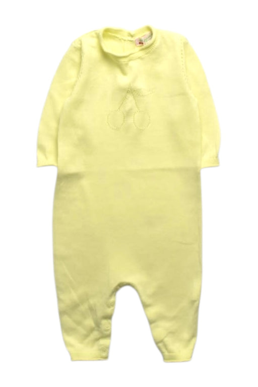 A Yellow Long Sleeve Rompers from Bonpoint in size 6-12M for girl. (Front View)