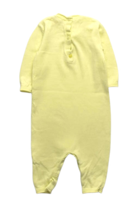 A Yellow Long Sleeve Rompers from Bonpoint in size 6-12M for girl. (Back View)